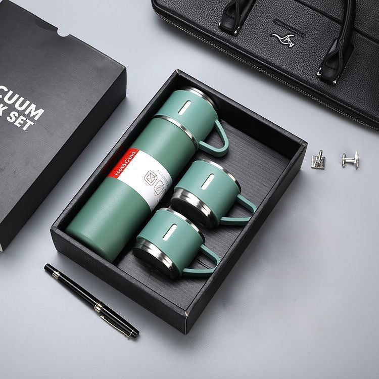 Thermos Premium + 2 Cups حافظ الحرارة