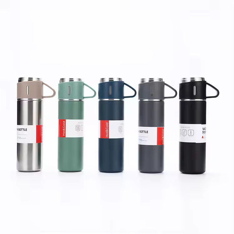 Thermos Premium + 2 Cups حافظ الحرارة