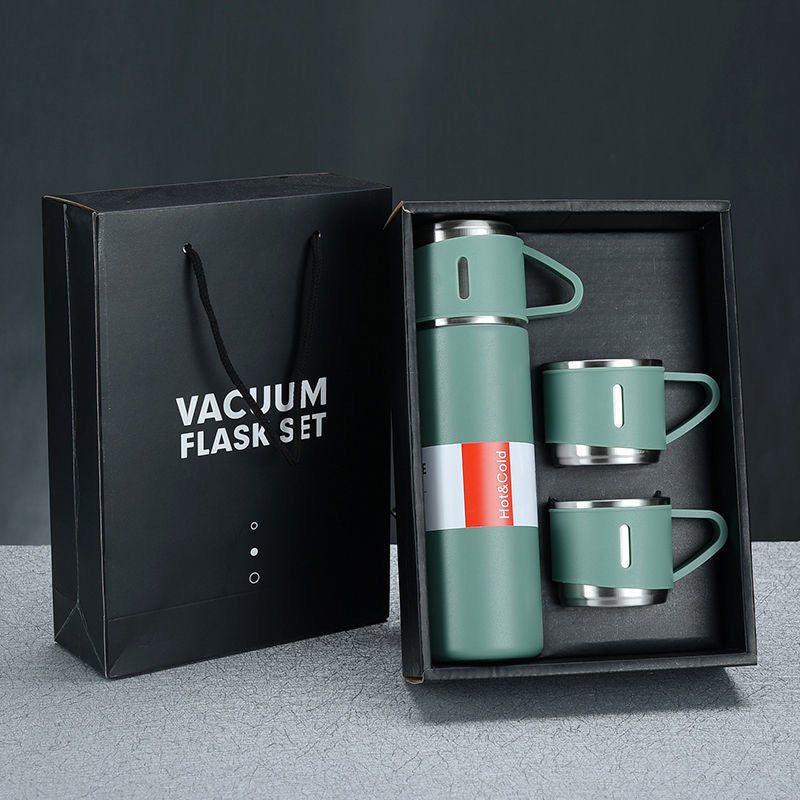 Thermos Premium + 2 Cups حافظ الحرارة