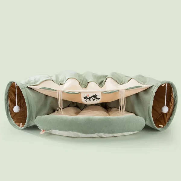 2-in-1 Cat Bed Play Tunnel - Image 9