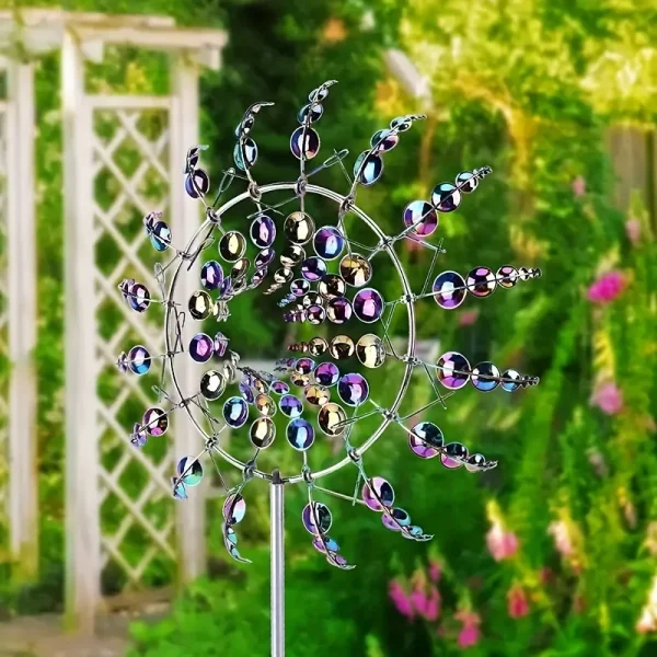 Metal Windmill 3D Kinetic Sculpture - Image 4