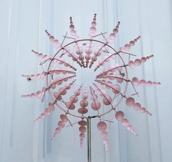 Metal Windmill 3D Kinetic Sculpture - Image 7