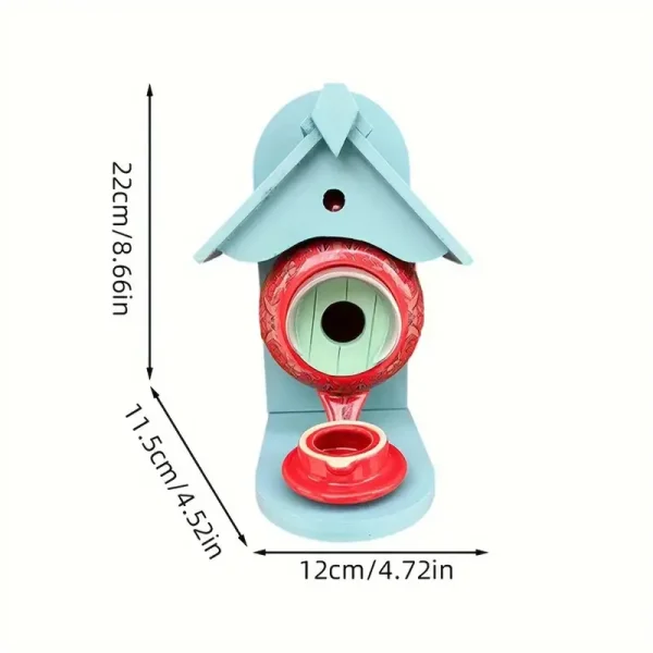 🎁49% OFF🎁 William Morris Teal Teapot Bird House - Image 13
