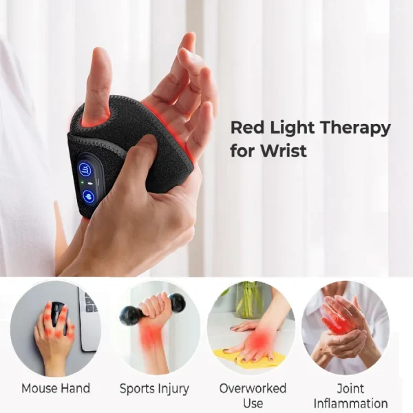 Rechargeable Cordless Red Light Wristband