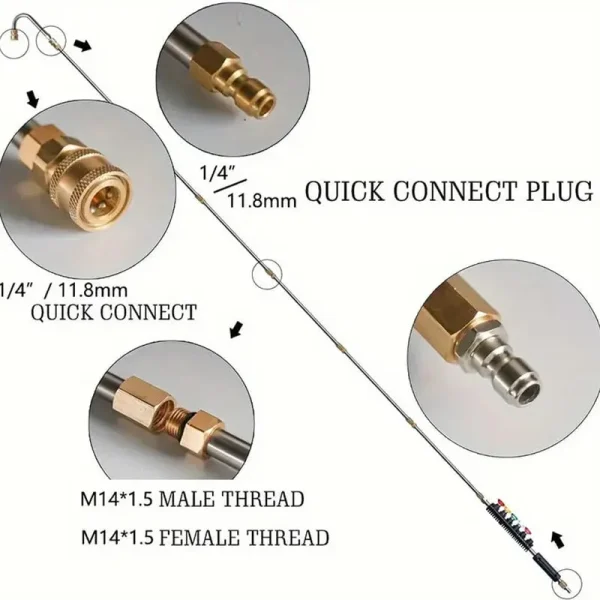 4000 PSI Pressure Washer Wand Set 10PCS - Image 12