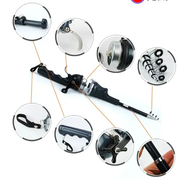 Upgraded Pocket Telescopic Compatible Fishing Pole - Image 7