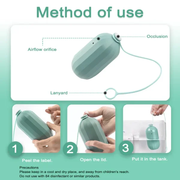 🚽2 Pcs Automatic Toilet Bowl Cleaner Light Fresh Scent - Image 4