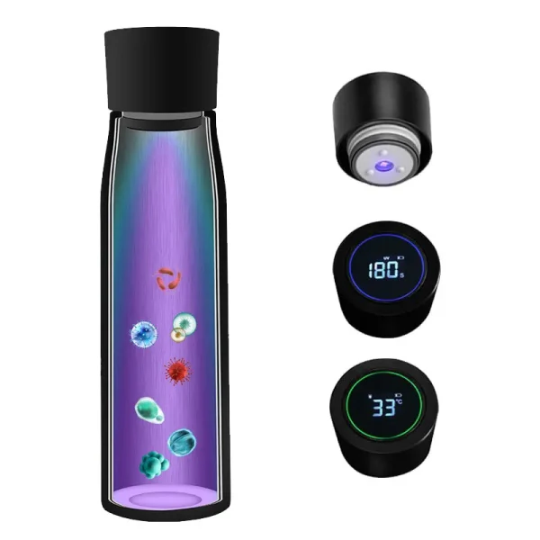 18oz Self-Cleaning UV Water Bottle