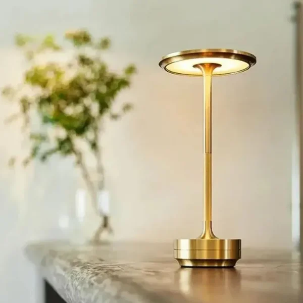 Cordless Table Lamp - Dimmable & Rechargeable Waterproof Desk Light